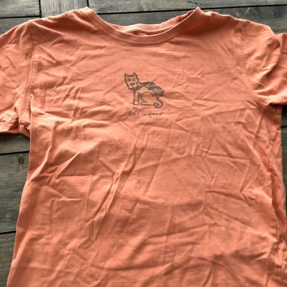Vintage Dog "Life is Good" T-Shirt Size S